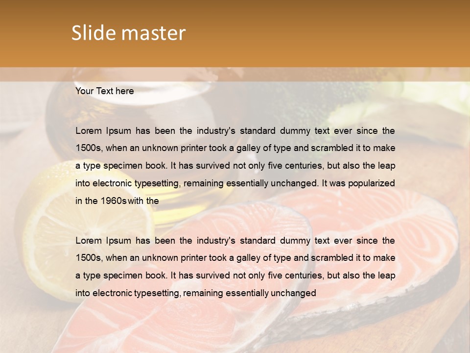 Lemon Green Fish PowerPoint Template