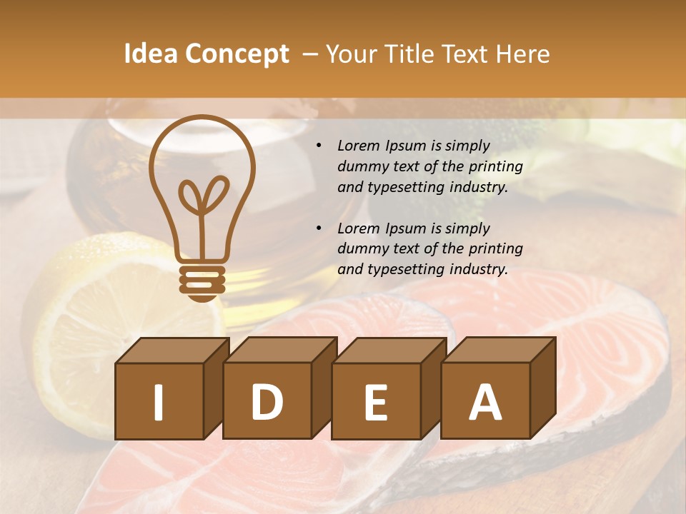 Lemon Green Fish PowerPoint Template