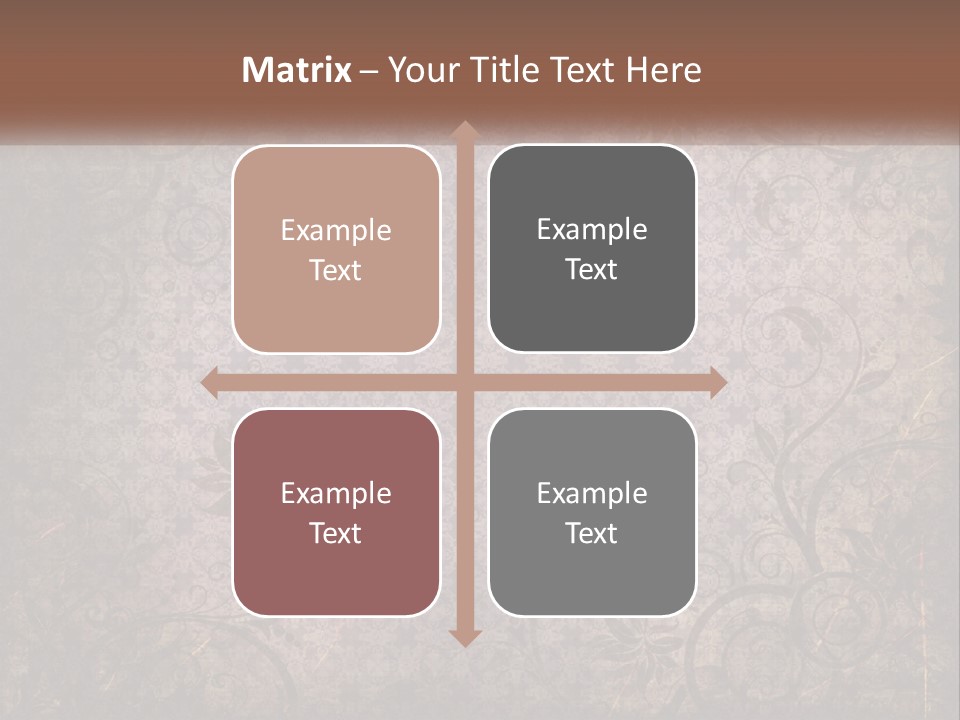 Tiled Aged Decor PowerPoint Template