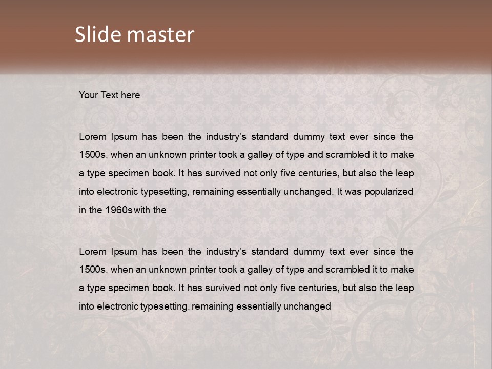 Tiled Aged Decor PowerPoint Template