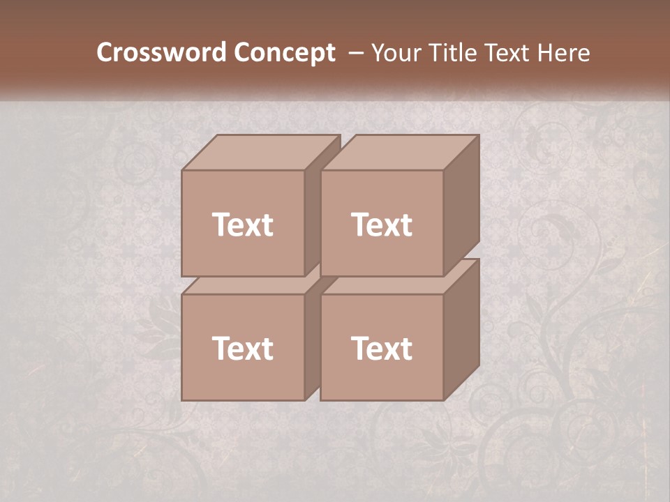 Tiled Aged Decor PowerPoint Template