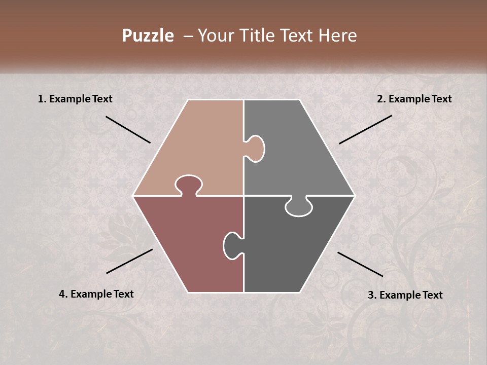 Tiled Aged Decor PowerPoint Template