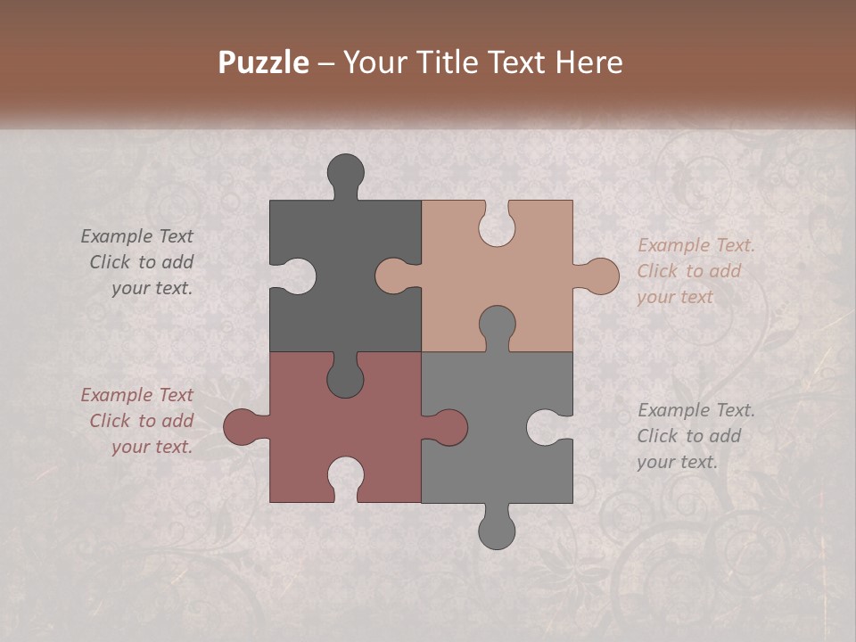 Tiled Aged Decor PowerPoint Template