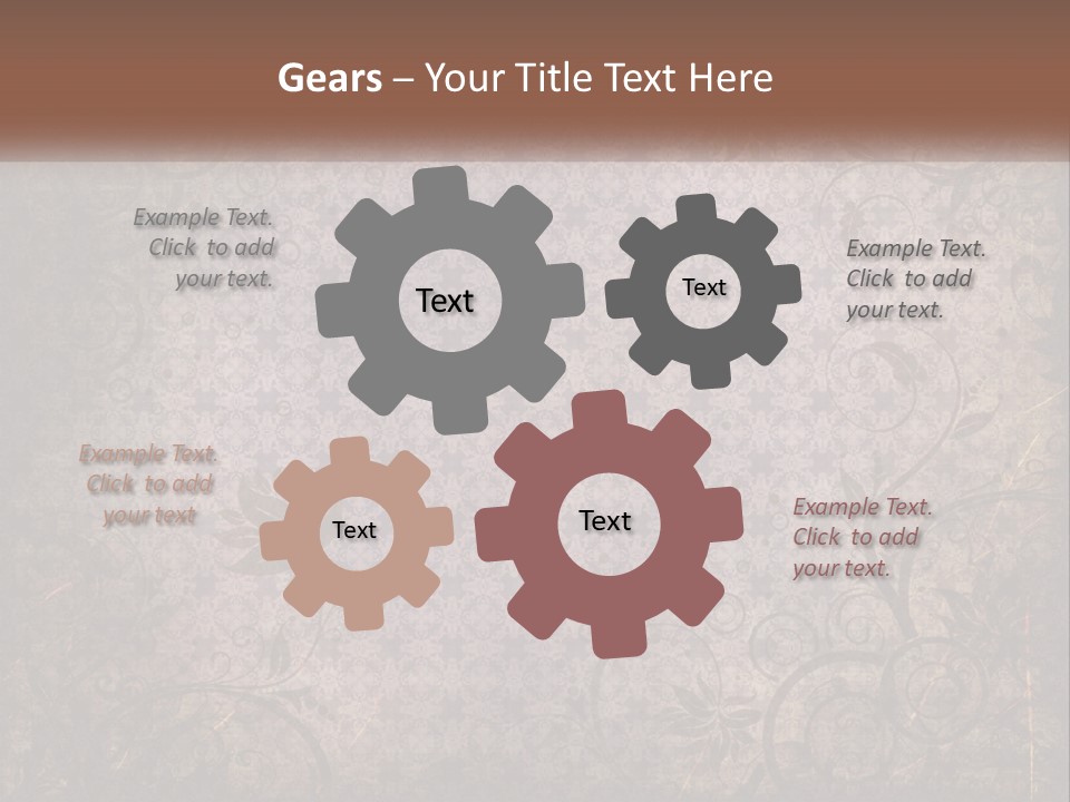 Tiled Aged Decor PowerPoint Template