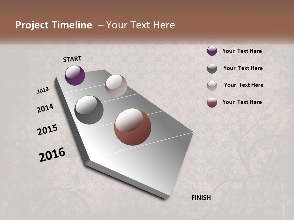 Tiled Aged Decor PowerPoint Template
