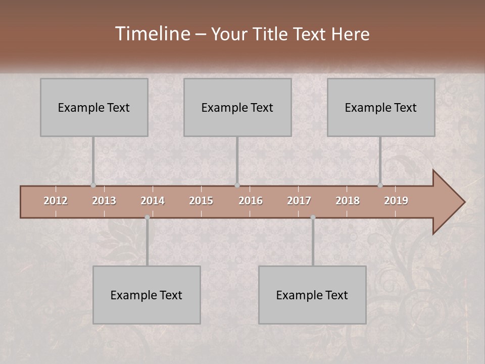 Tiled Aged Decor PowerPoint Template