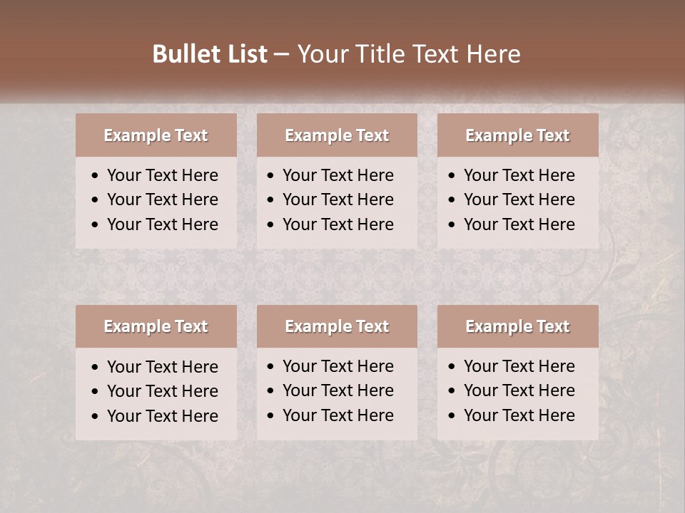 Tiled Aged Decor PowerPoint Template
