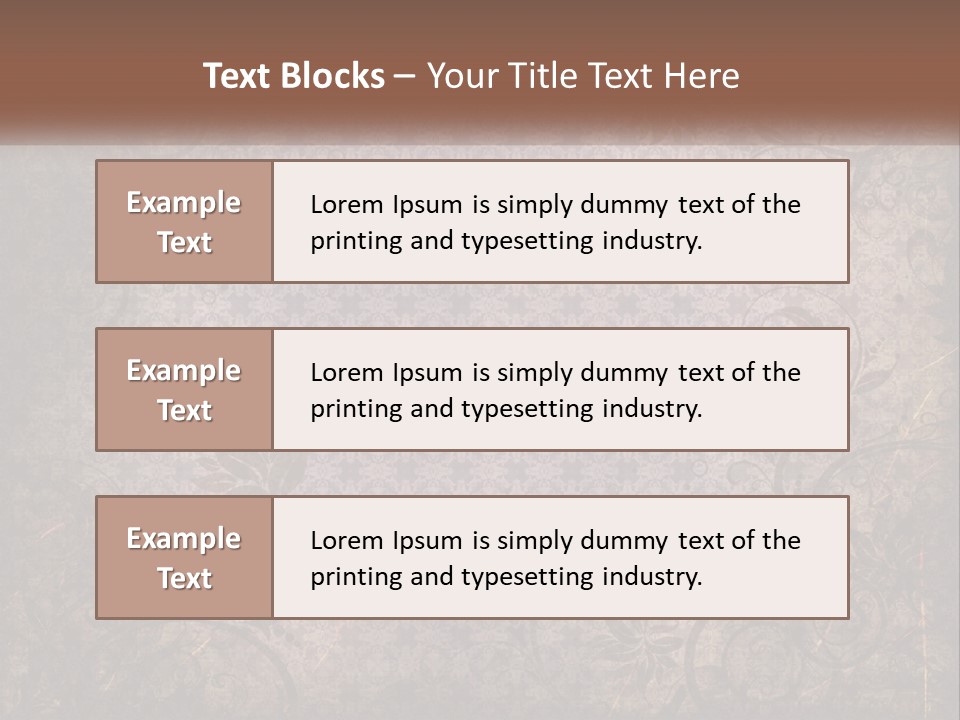 Tiled Aged Decor PowerPoint Template