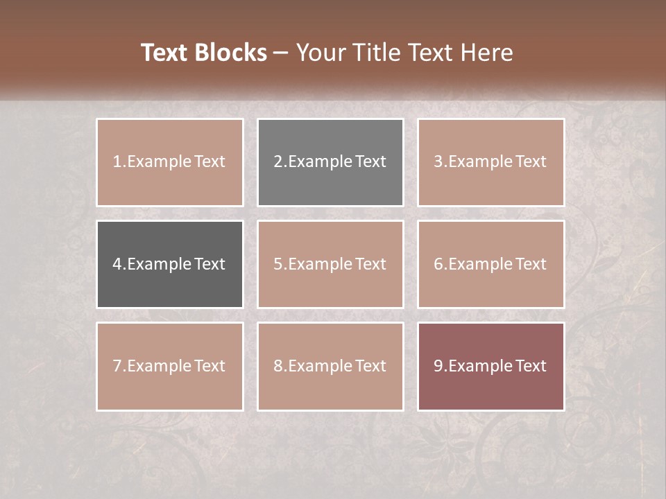 Tiled Aged Decor PowerPoint Template