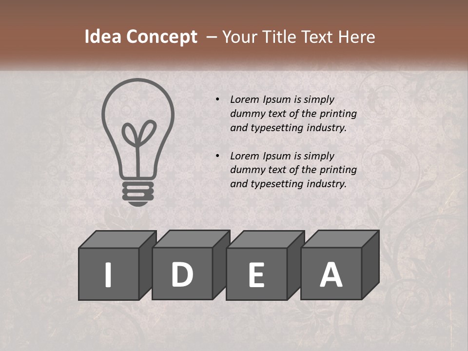 Tiled Aged Decor PowerPoint Template