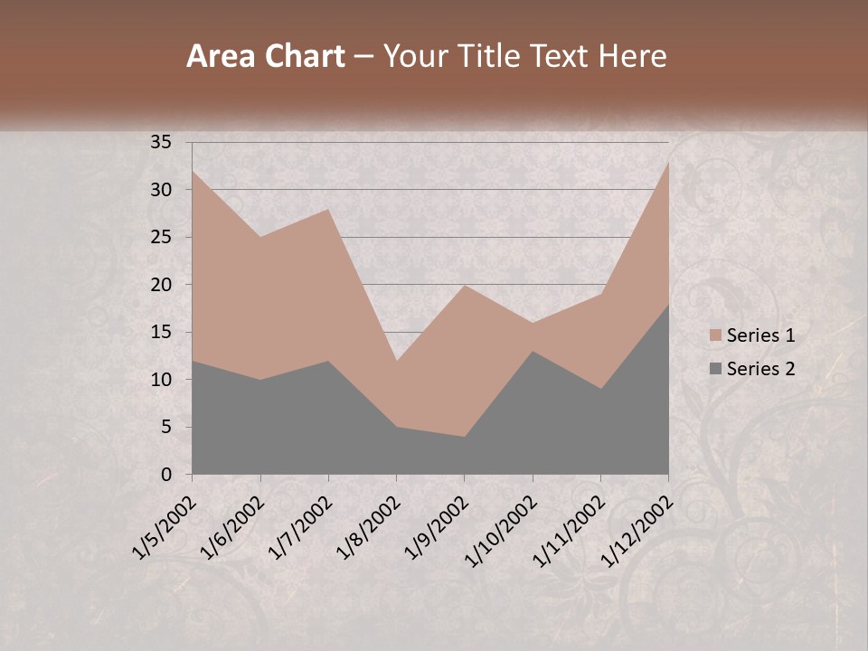 Tiled Aged Decor PowerPoint Template