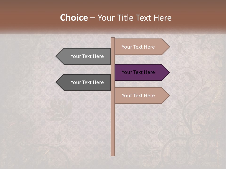 Tiled Aged Decor PowerPoint Template