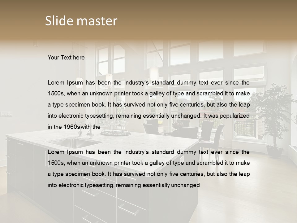 Floor Residence Furnishings PowerPoint Template