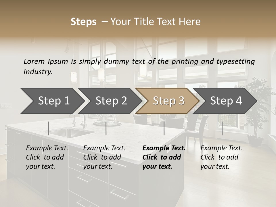 Floor Residence Furnishings PowerPoint Template