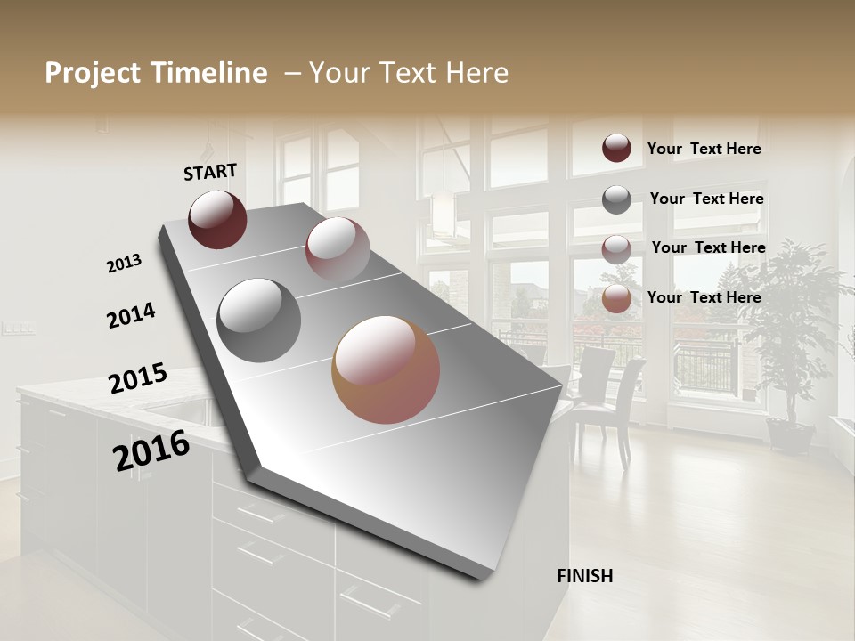 Floor Residence Furnishings PowerPoint Template