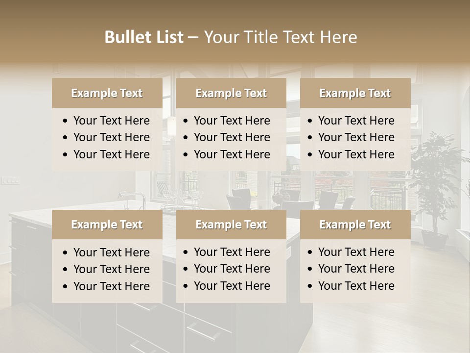 Floor Residence Furnishings PowerPoint Template