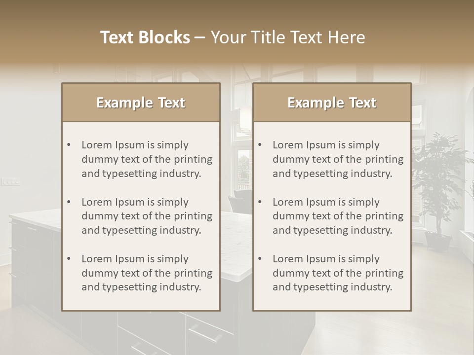 Floor Residence Furnishings PowerPoint Template