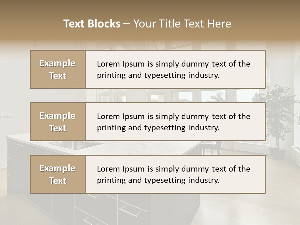 Floor Residence Furnishings PowerPoint Template
