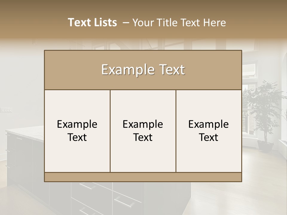 Floor Residence Furnishings PowerPoint Template