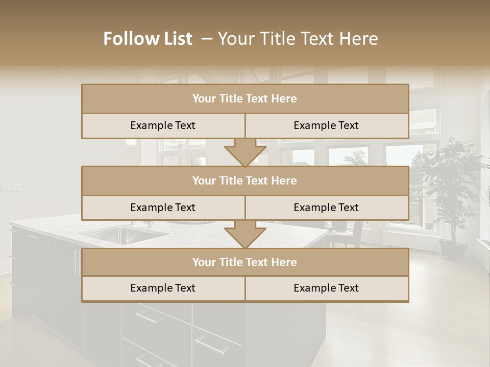 Floor Residence Furnishings PowerPoint Template