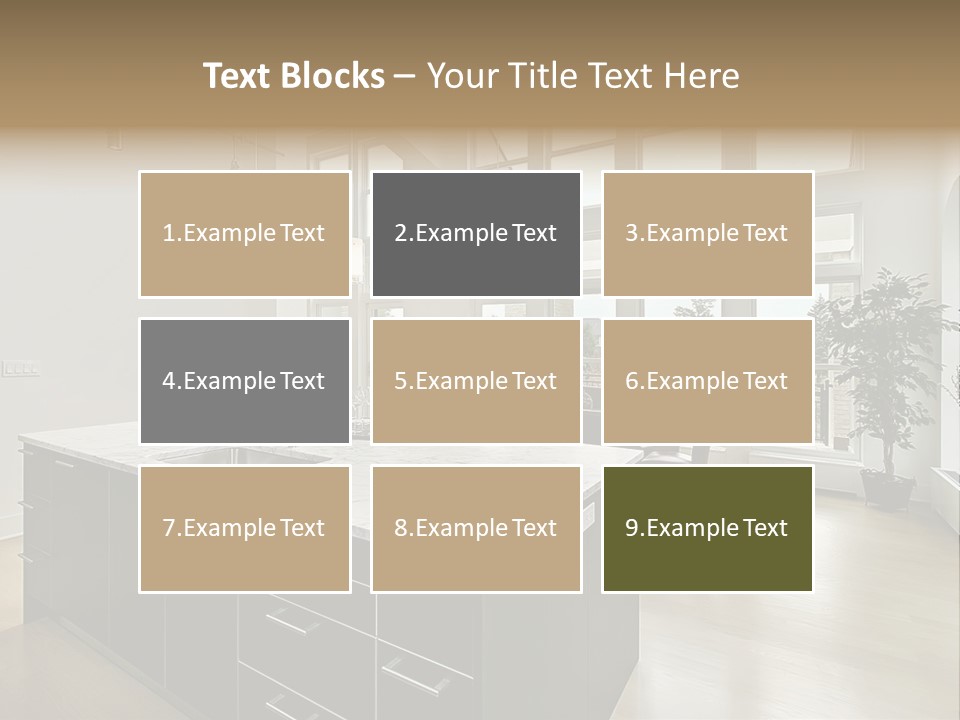 Floor Residence Furnishings PowerPoint Template