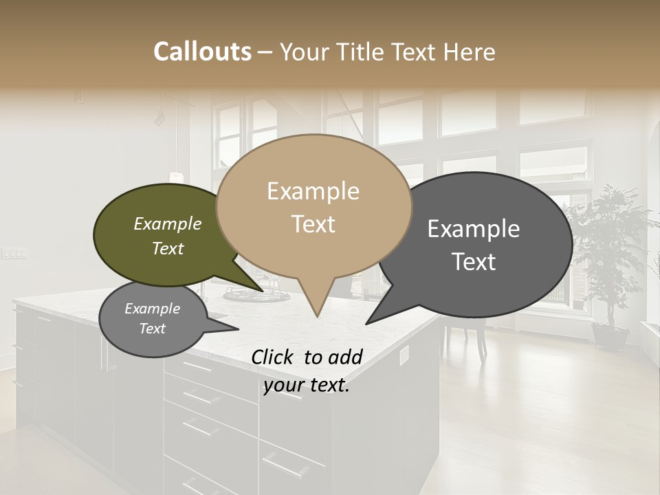 Floor Residence Furnishings PowerPoint Template