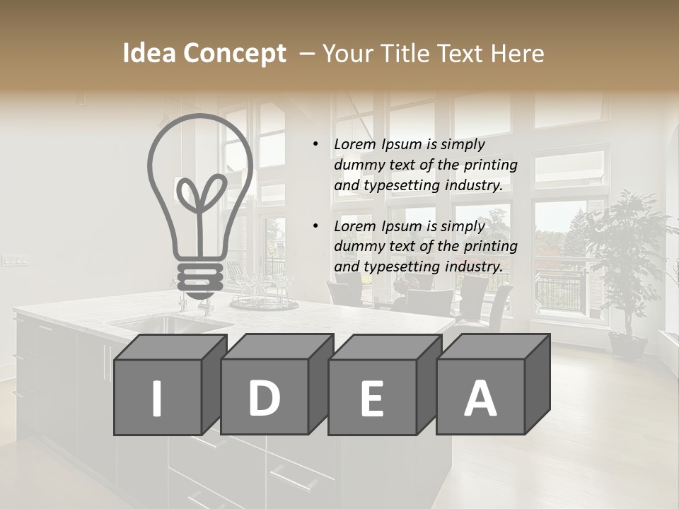 Floor Residence Furnishings PowerPoint Template