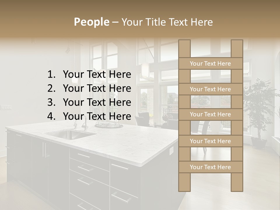 Floor Residence Furnishings PowerPoint Template