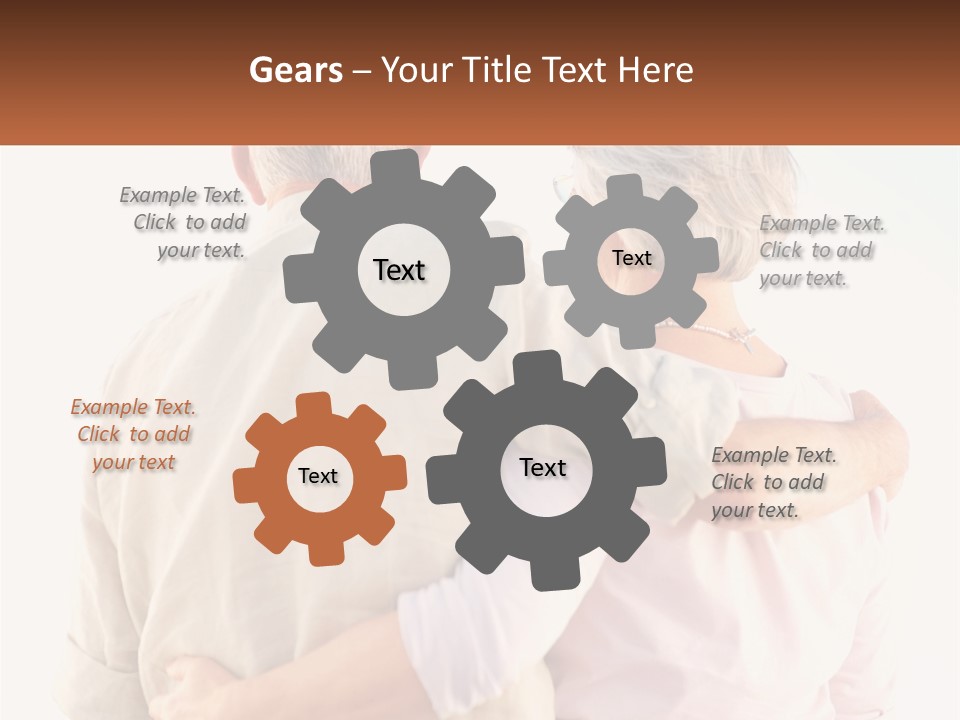 A Couple Of People That Are Standing Next To Each Other PowerPoint Template