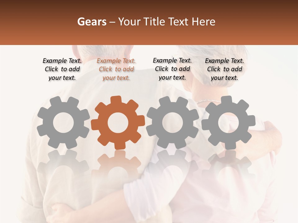 A Couple Of People That Are Standing Next To Each Other PowerPoint Template