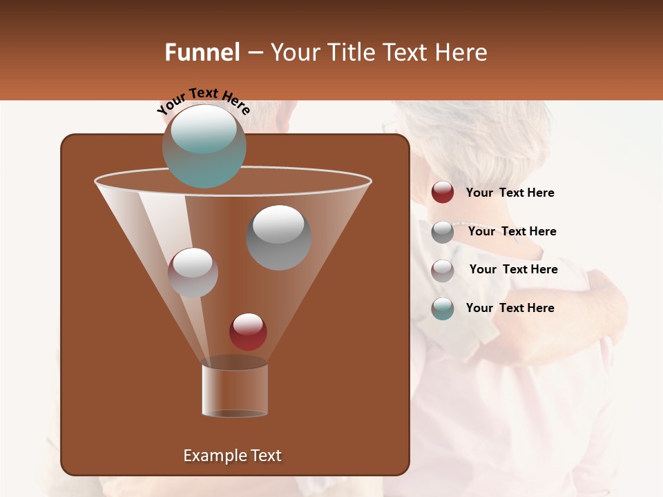 A Couple Of People That Are Standing Next To Each Other PowerPoint Template