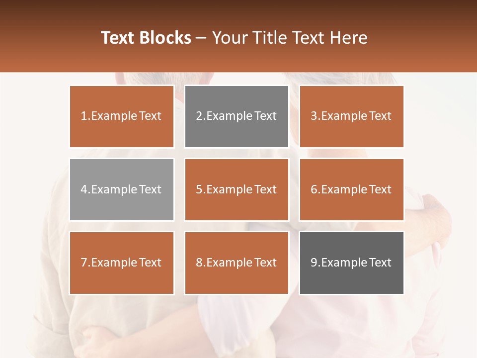 A Couple Of People That Are Standing Next To Each Other PowerPoint Template