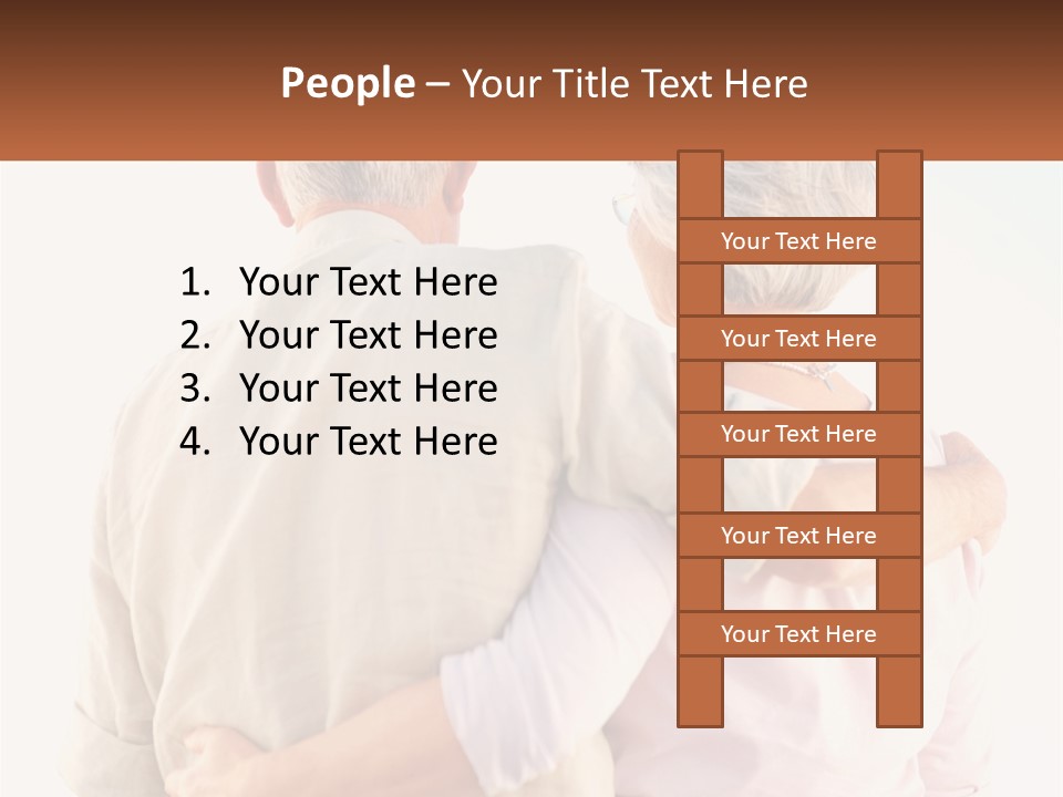 A Couple Of People That Are Standing Next To Each Other PowerPoint Template
