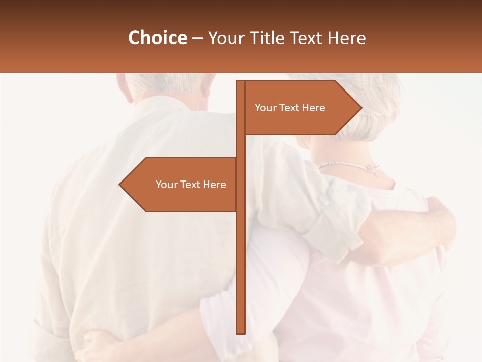 A Couple Of People That Are Standing Next To Each Other PowerPoint Template