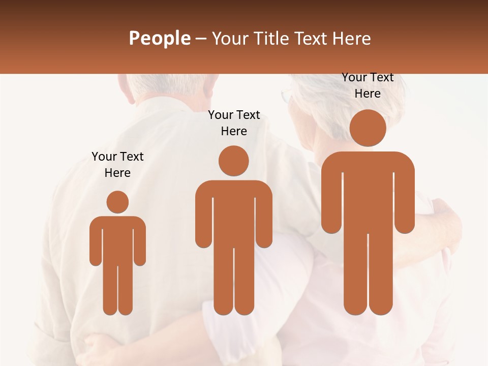 A Couple Of People That Are Standing Next To Each Other PowerPoint Template