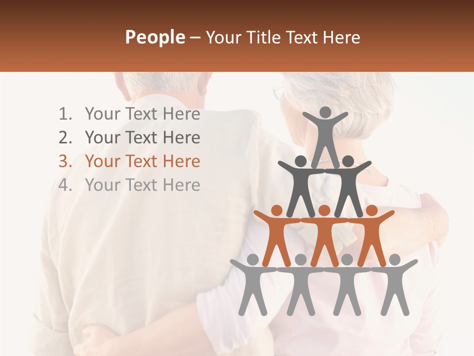 A Couple Of People That Are Standing Next To Each Other PowerPoint Template