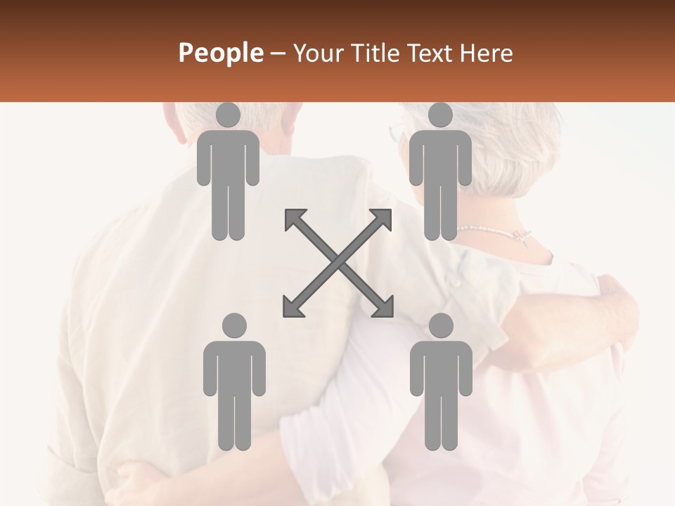 A Couple Of People That Are Standing Next To Each Other PowerPoint Template