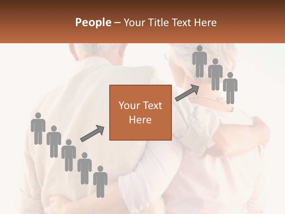 A Couple Of People That Are Standing Next To Each Other PowerPoint Template