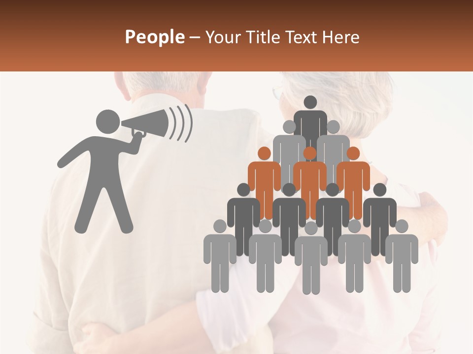 A Couple Of People That Are Standing Next To Each Other PowerPoint Template