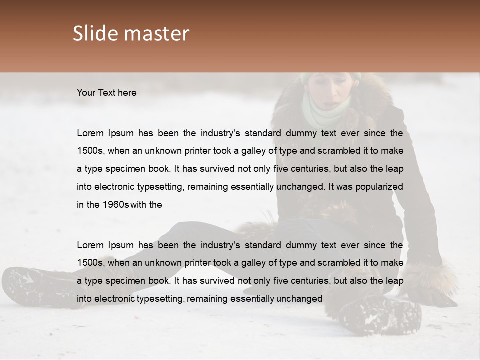 Painful Fur Winter PowerPoint Template