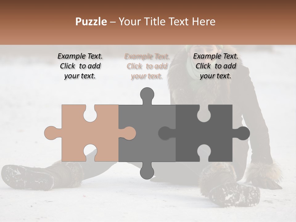 Painful Fur Winter PowerPoint Template