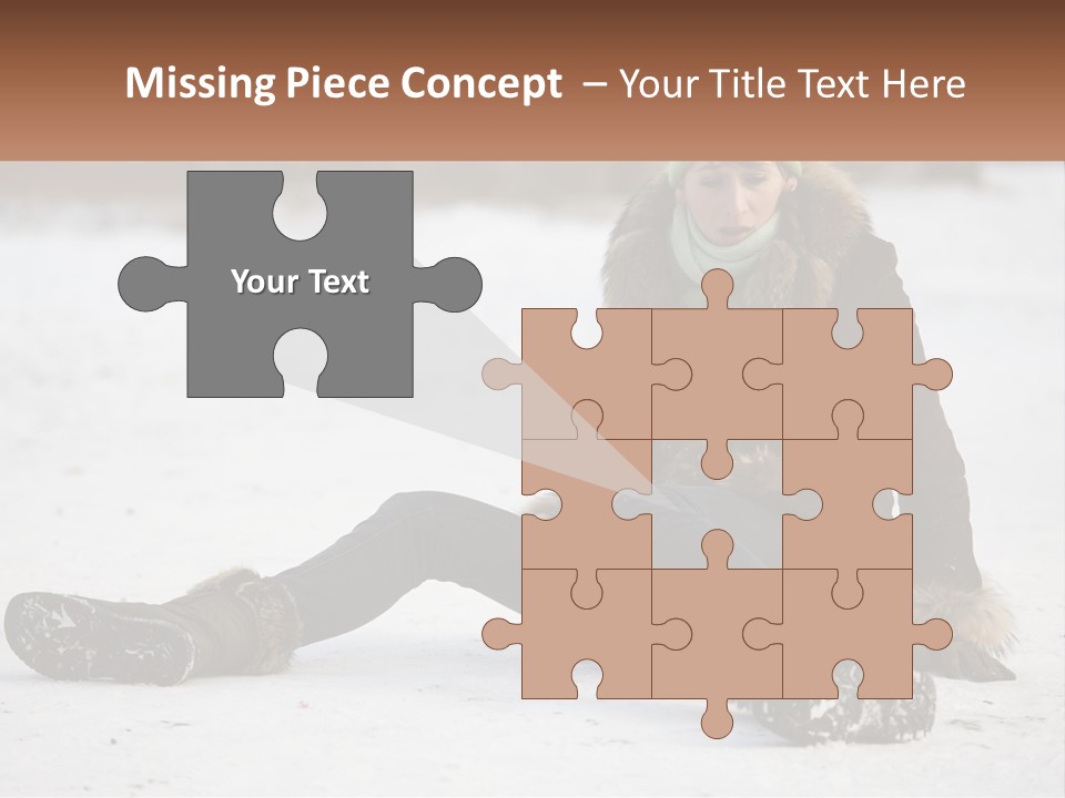 Painful Fur Winter PowerPoint Template