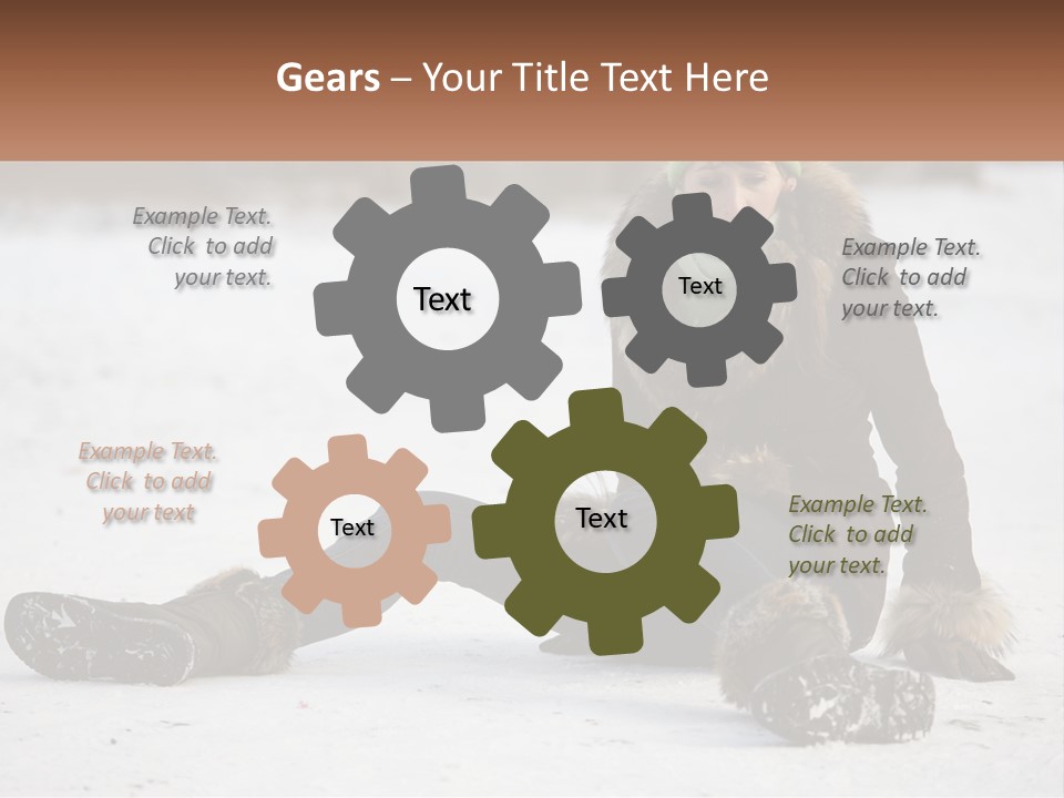 Painful Fur Winter PowerPoint Template