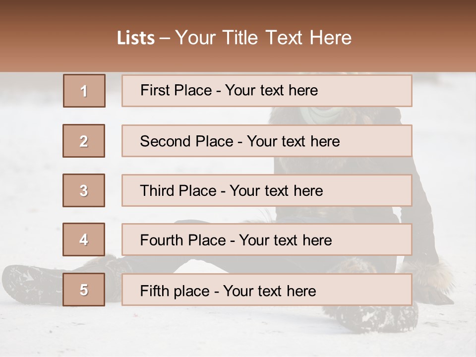 Painful Fur Winter PowerPoint Template