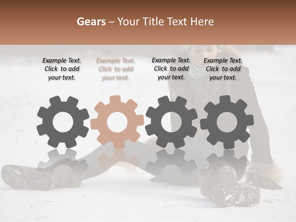 Painful Fur Winter PowerPoint Template