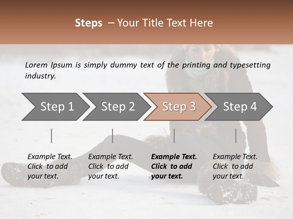 Painful Fur Winter PowerPoint Template