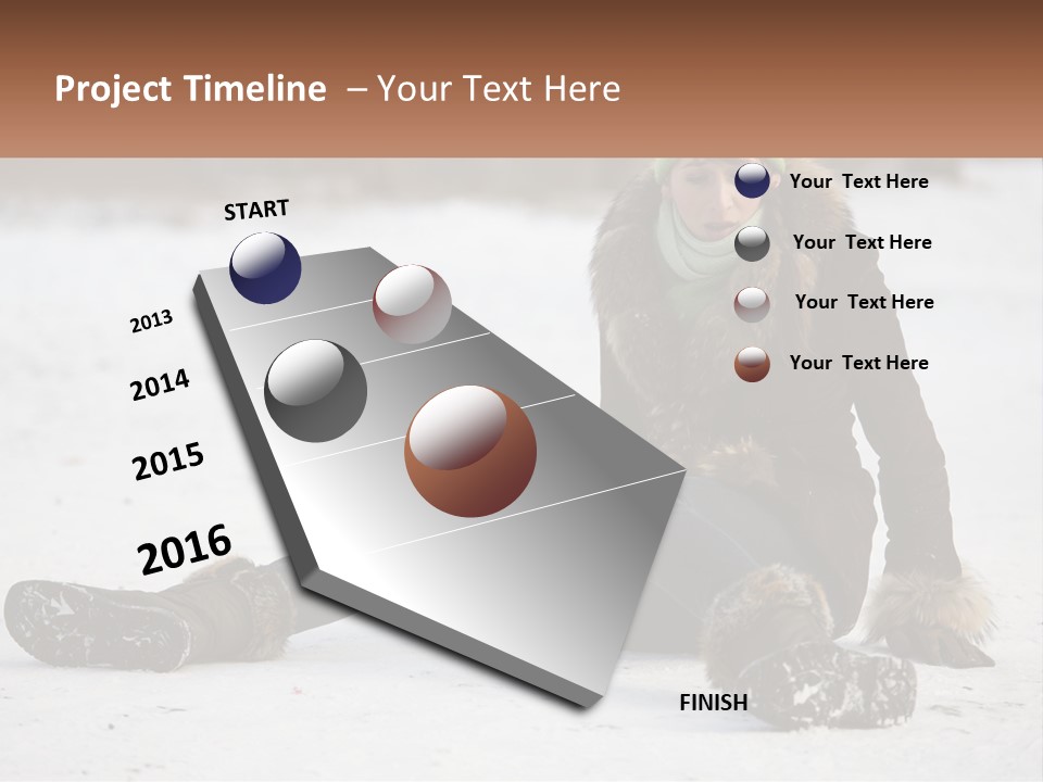Painful Fur Winter PowerPoint Template