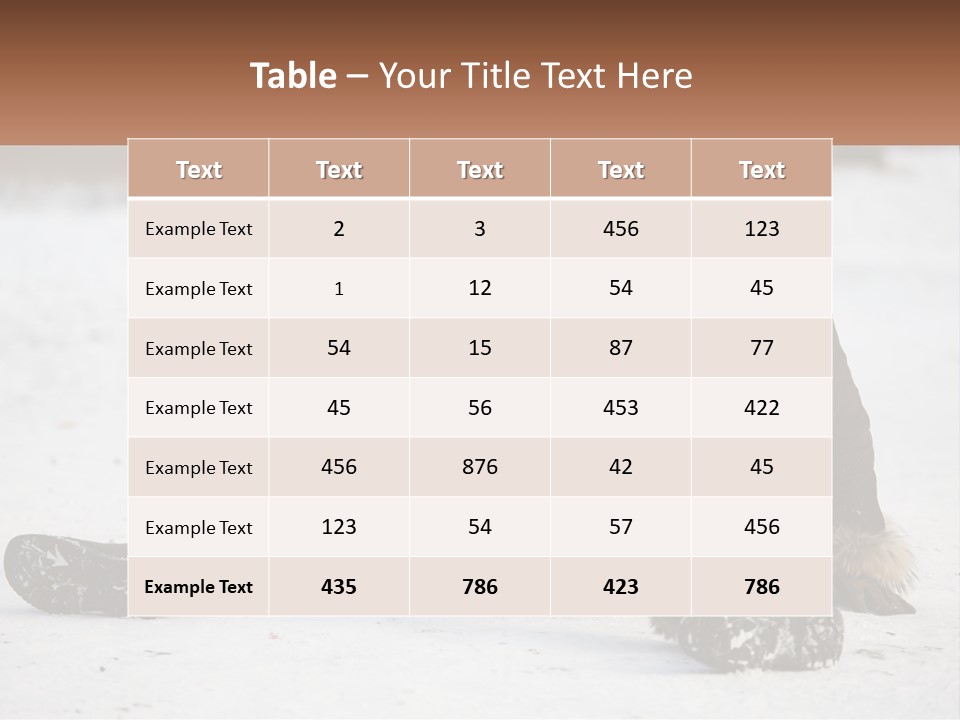 Painful Fur Winter PowerPoint Template