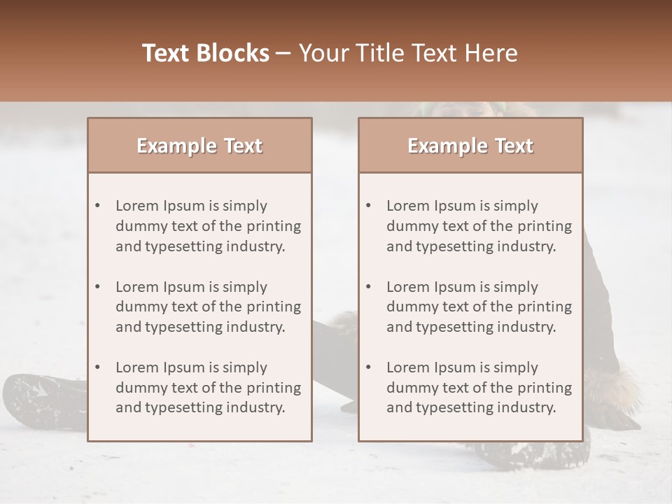 Painful Fur Winter PowerPoint Template