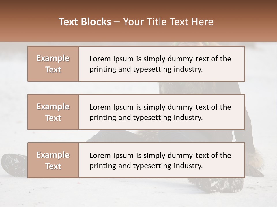 Painful Fur Winter PowerPoint Template